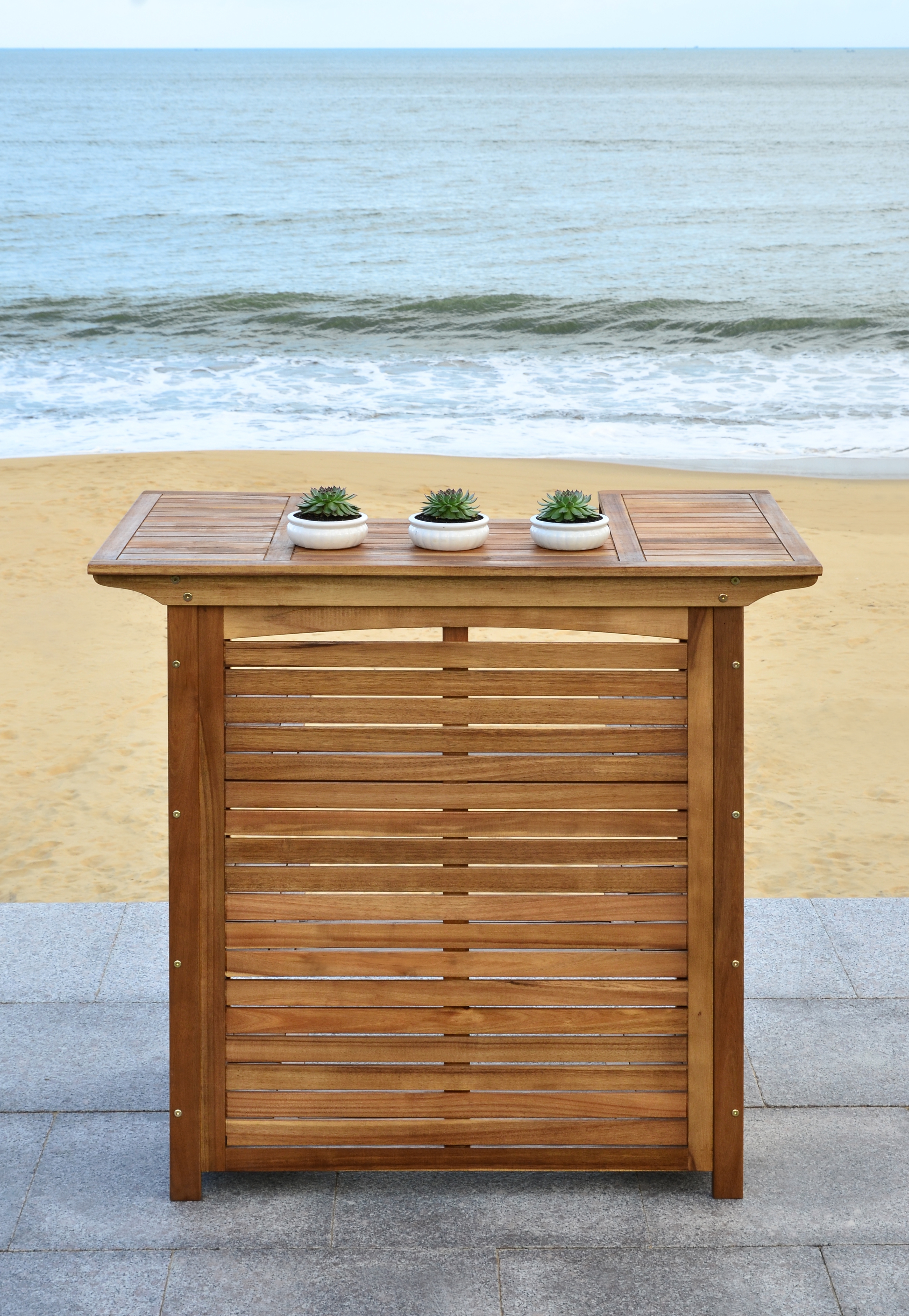 Monterey Bar Table - Natural - Safavieh - Image 4