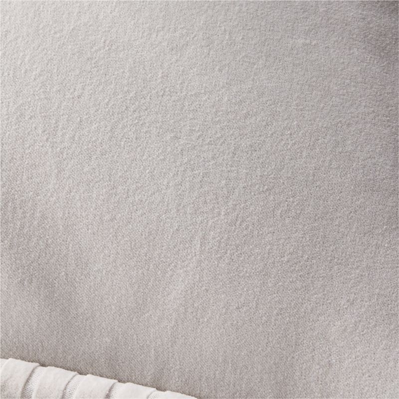 Brye Grey Velvet Throw Pillow Cover 26"x26" - Image 1