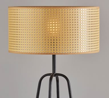Abacus Cane Table Lamp, Antique Bronze - Image 3