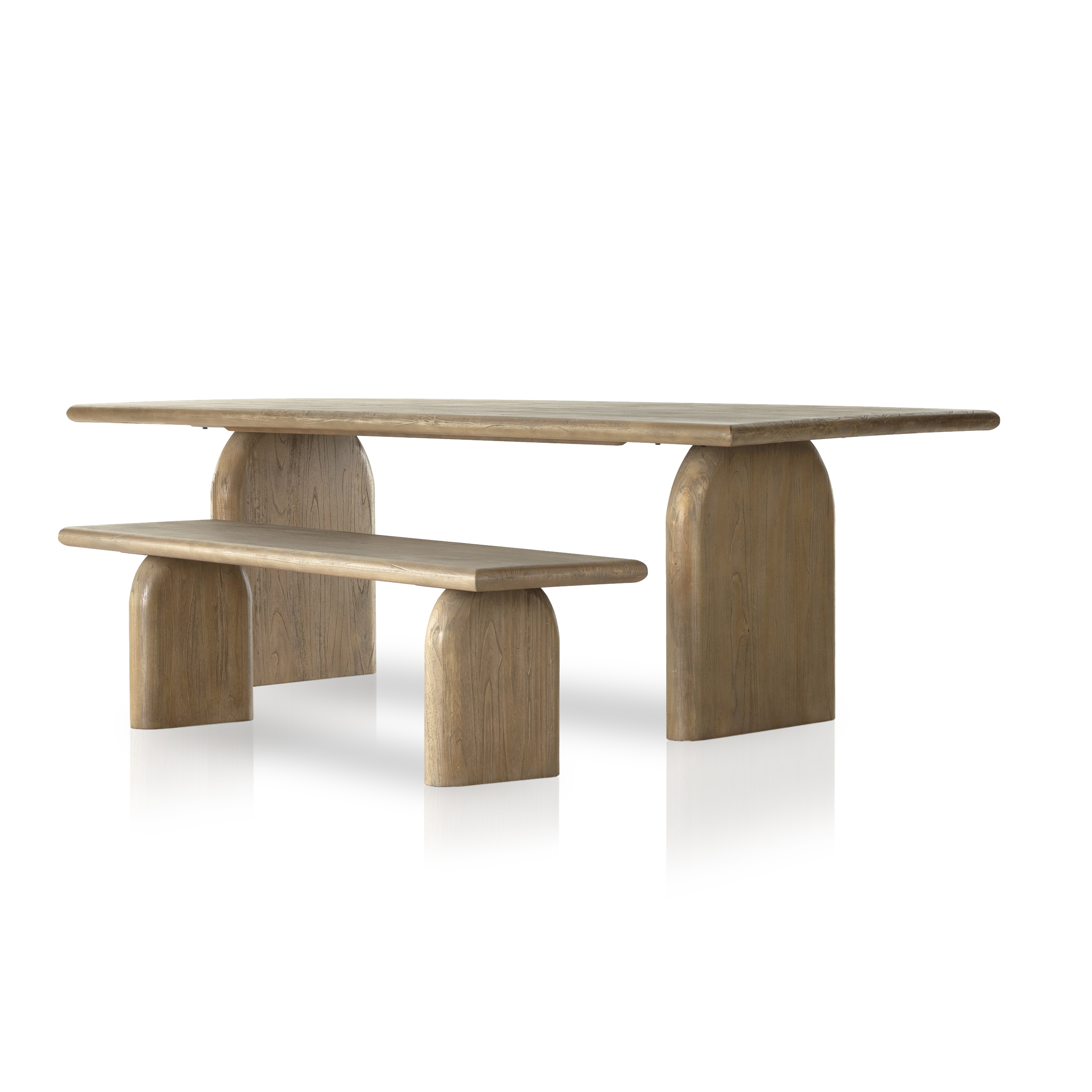 Sorrento 94" Dining Table-Aged Drift - Image 7