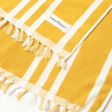 Business And Pleasure The Beach Towel Lauren's Navy Stripe - Image 2