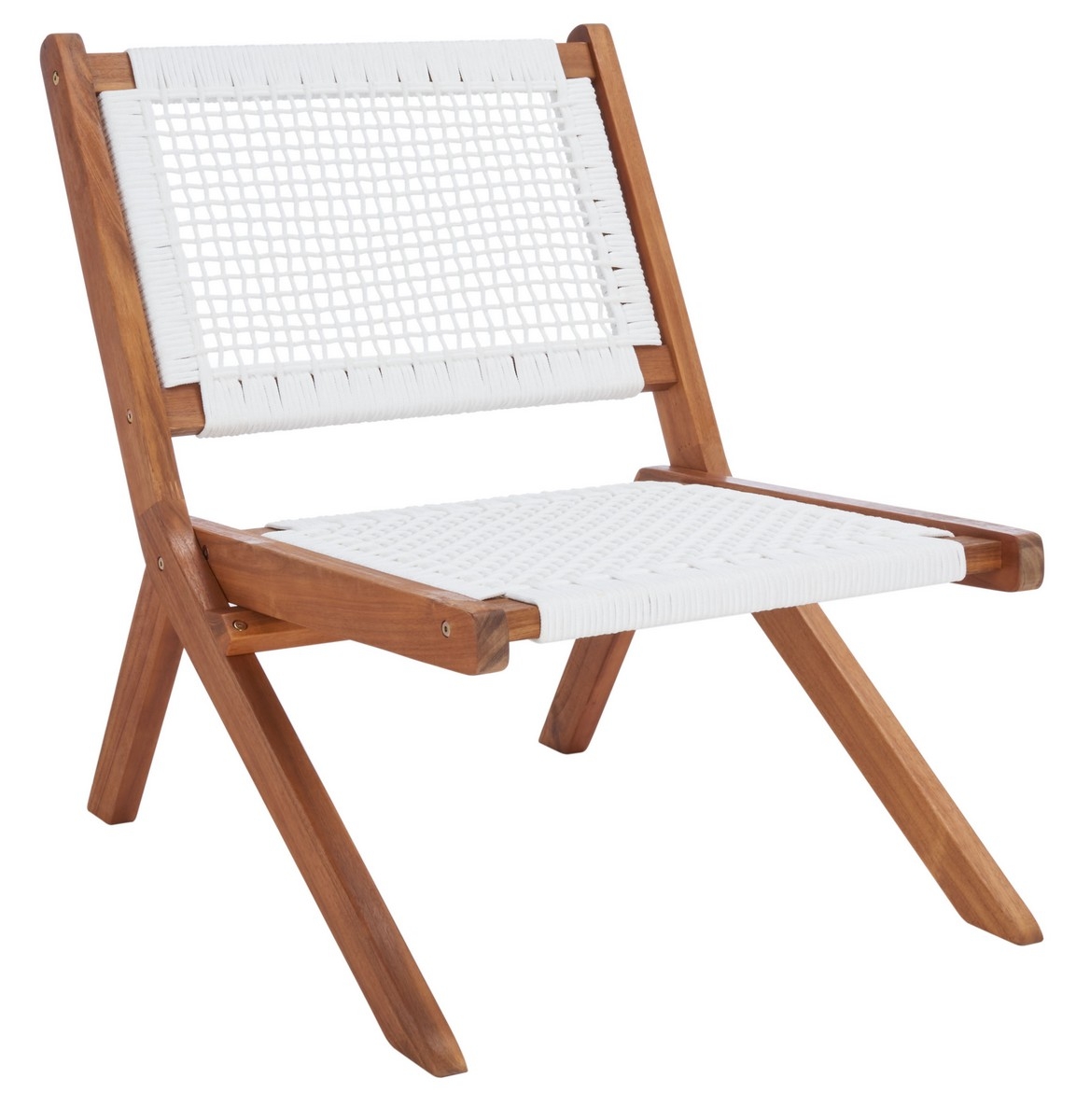 Kobina 5 Pc Outdoor Living Set - Natural/White - Safavieh - Image 7