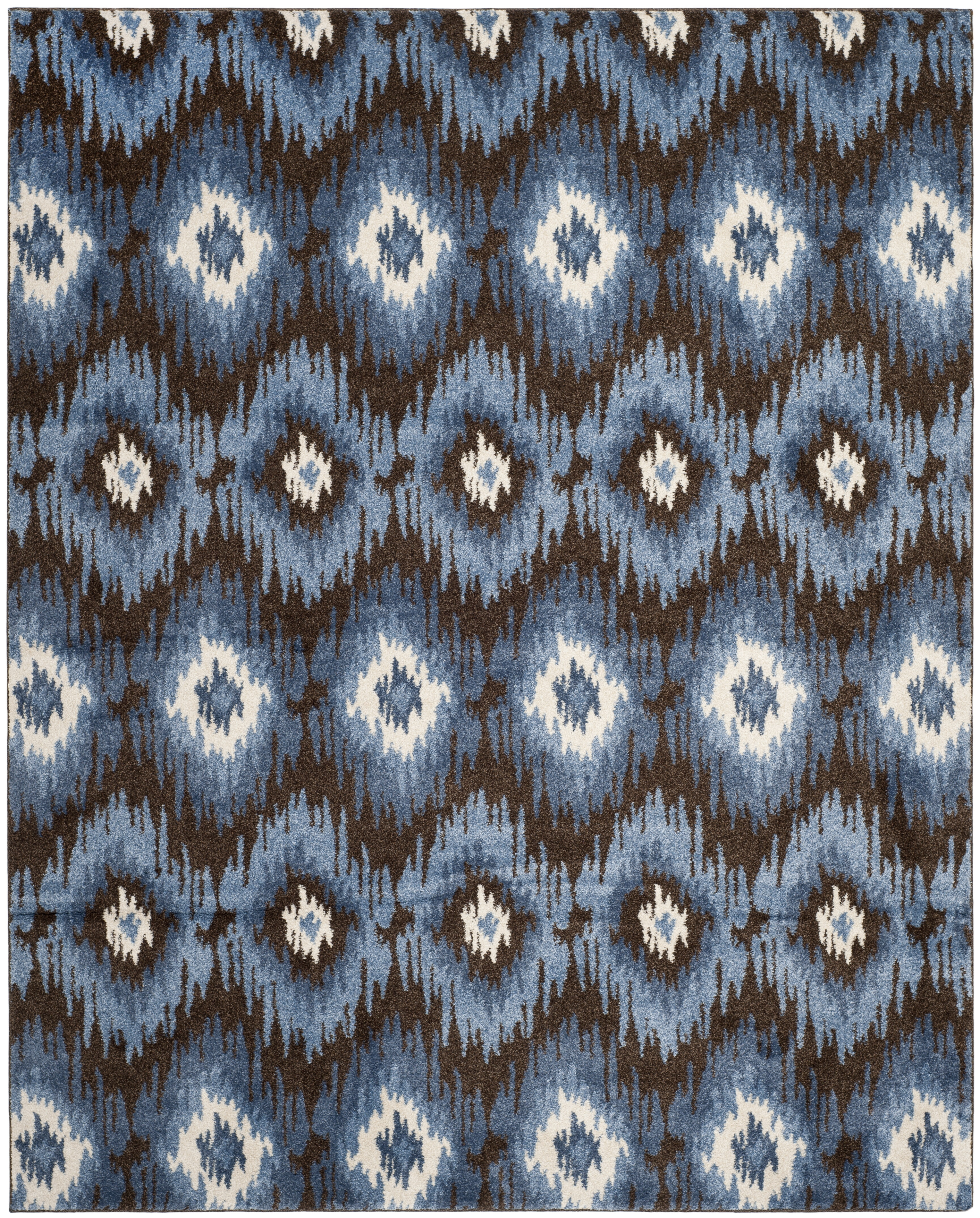 Arlo Home Woven Area Rug, RET2143-2865, Dark Brown/Blue,  8' X 10' - Image 0