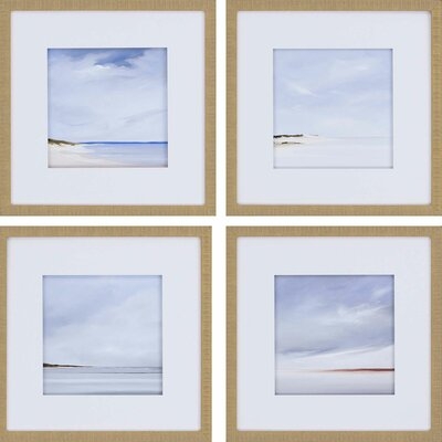 Shores by Fleury 4 Piece Framed Painting Print Set - Image 0