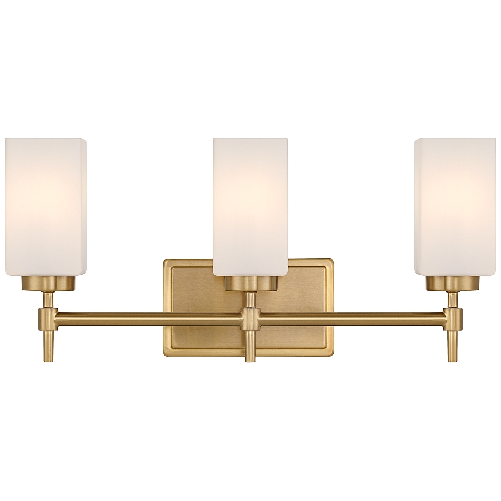 Possini Euro Salo 20 3/4" Wide Gold 3-Light Bath Light - Image 0
