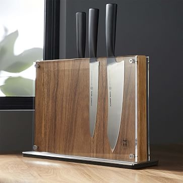 Schmidt Brothers Cutlery Downtown Knife Block, Acacia - Image 1