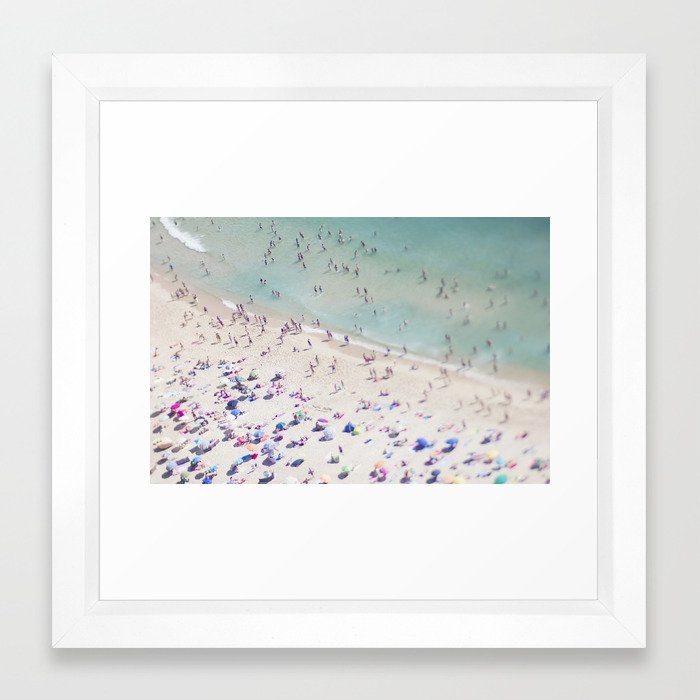 Beach Love Iv Framed Art Print by Ingrid Beddoes Photography - Vector White - X-Small-12x12 - Image 0