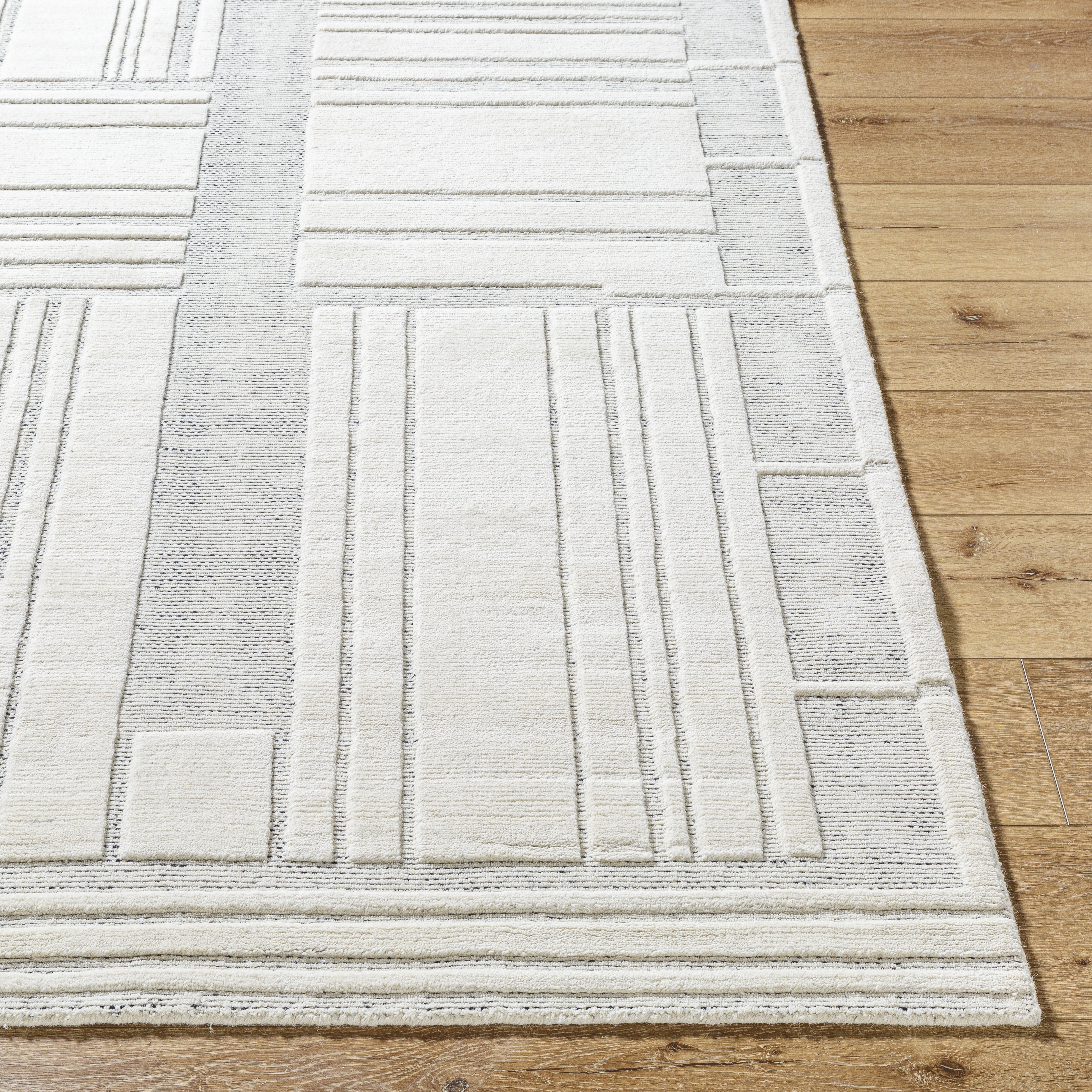 Molde Beige Indoor 9' x 12' Handmade Rug - Image 1