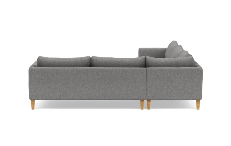 Owens Corner Sectional with Grey Plow Fabric and Natural Oak legs - Image 3