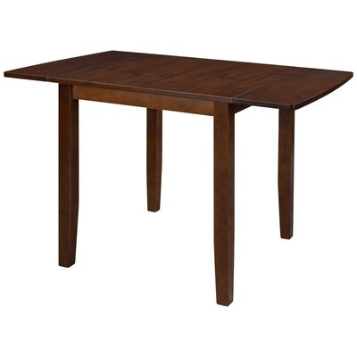 Wood Drop Leaf Breakfast Nook Dining Table For Small Places, Brown - Image 0