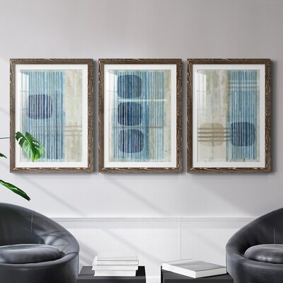 Blue Horizon I - 3 Piece Picture Frame Print Set - Image 0