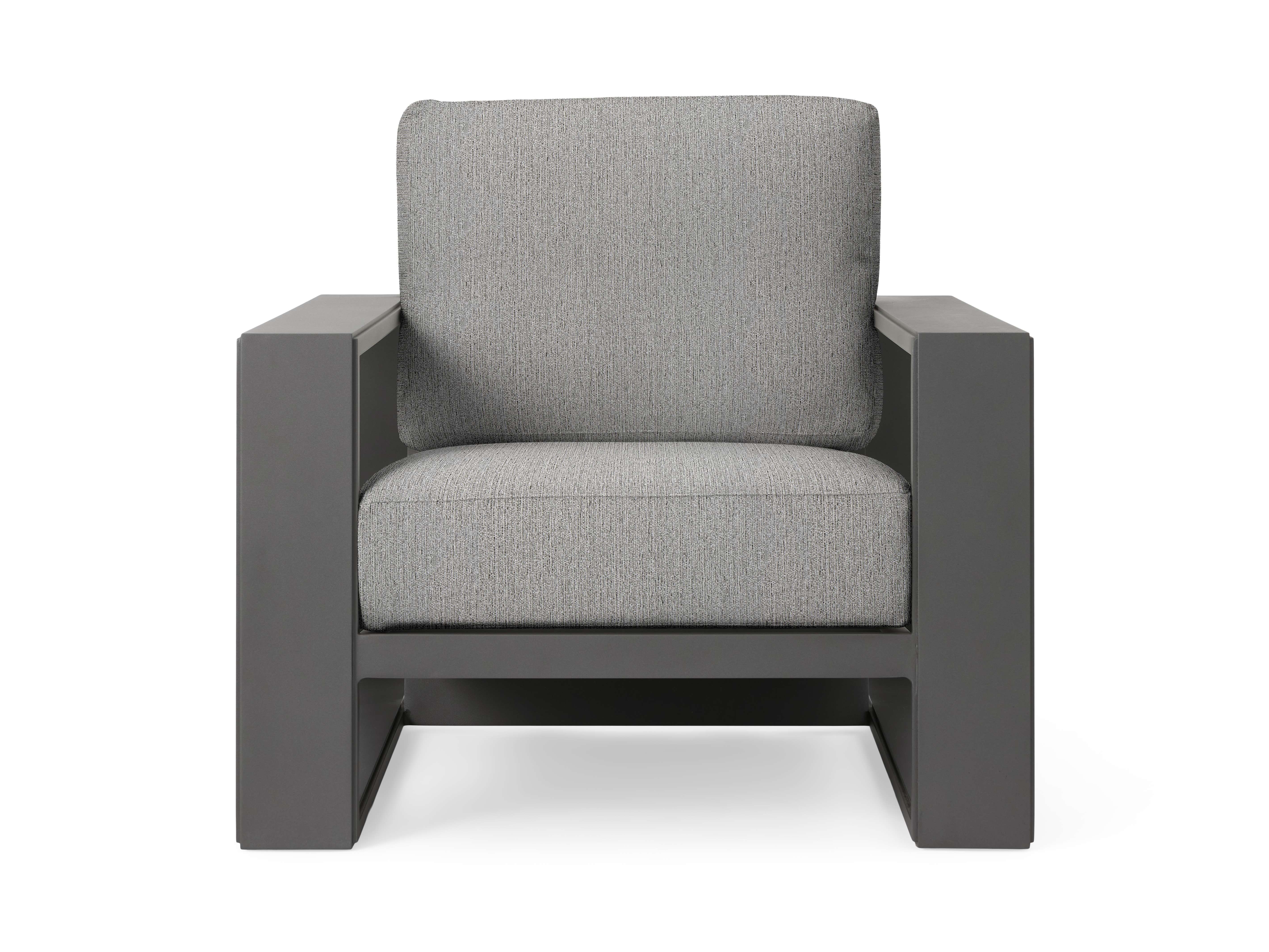 Canyon Outdoor Lounge Chair Aluminum in Gray  Twilly Grey - Image 0