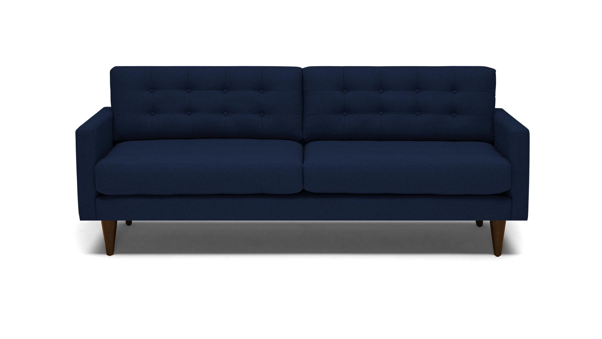 Blue Eliot Mid Century Modern Sofa - Royale Cobalt - Mocha - Image 0