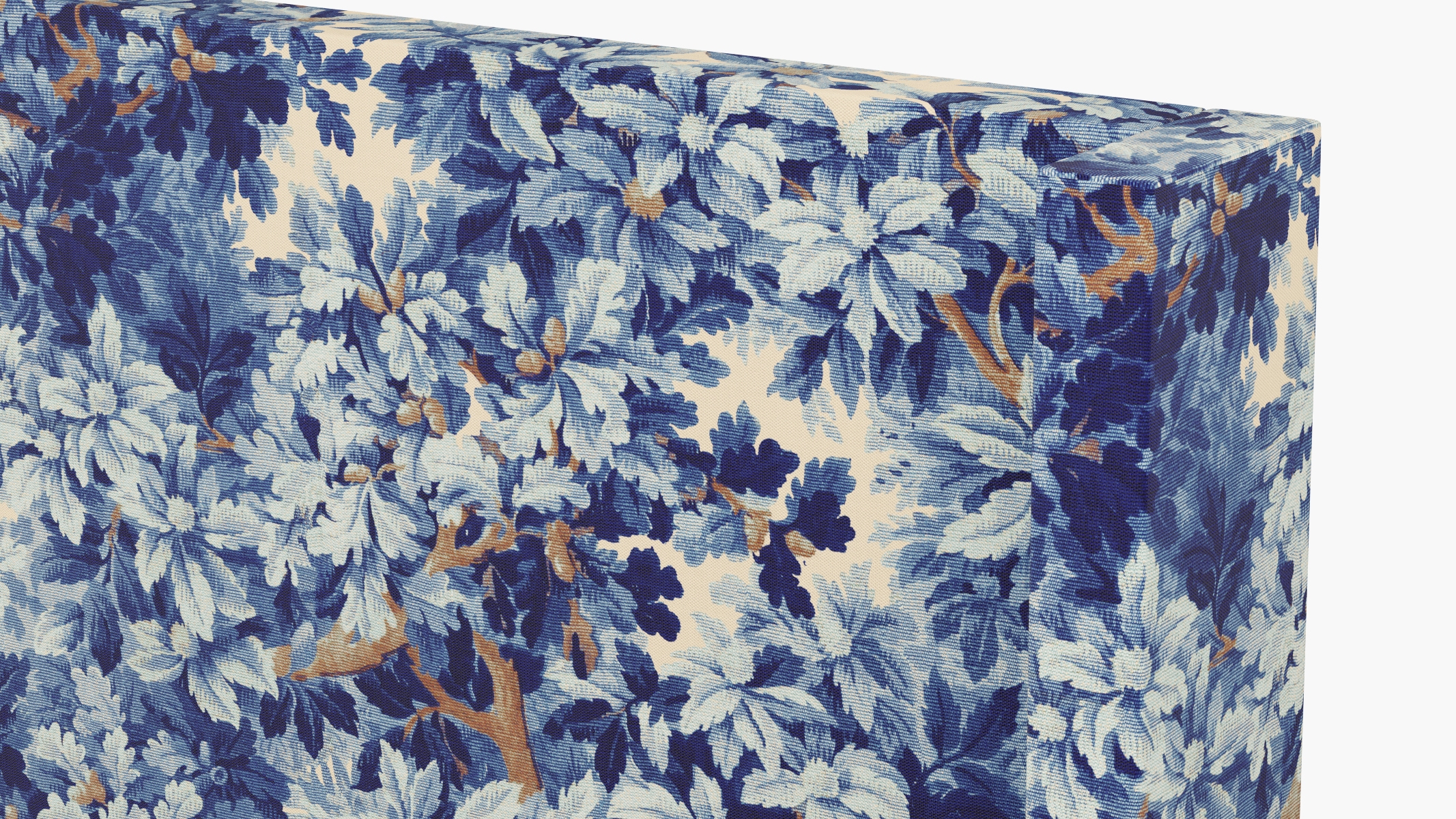 Modern Wingback Headboard, Limoges Bois De Chene, Queen - Image 2