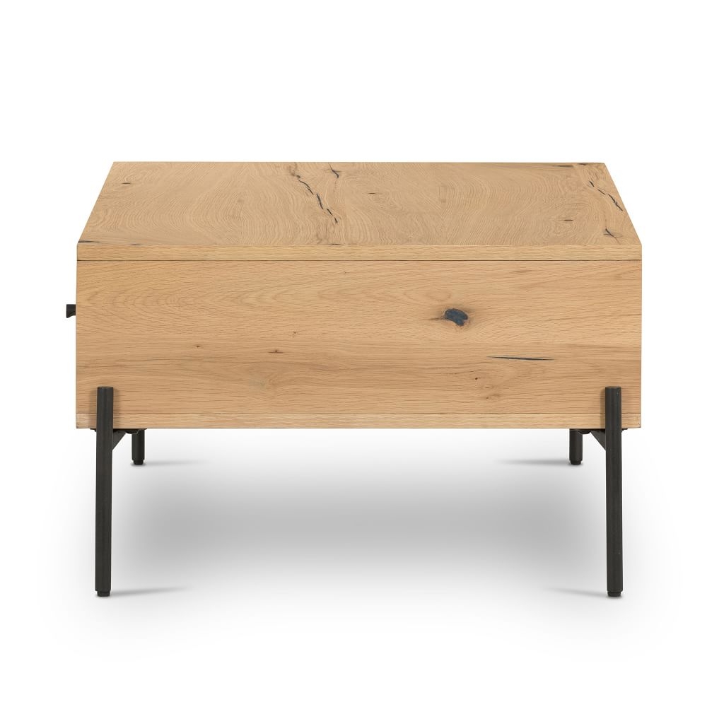 Veda 47.5" Rectangle Coffee Table, Light Oak Resin - Image 3