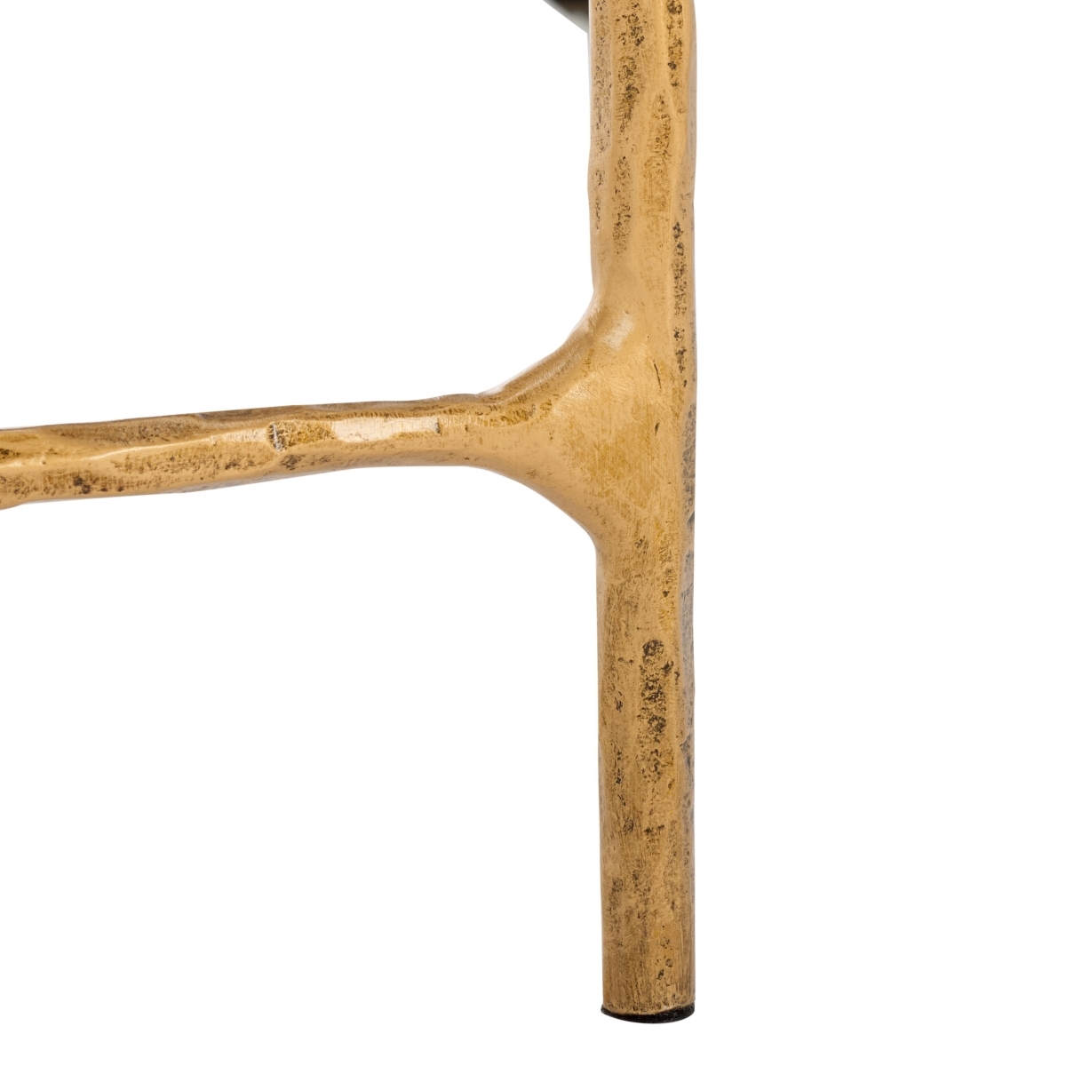 Jessa Rectangle Console Table - Brass/Black - Image 3