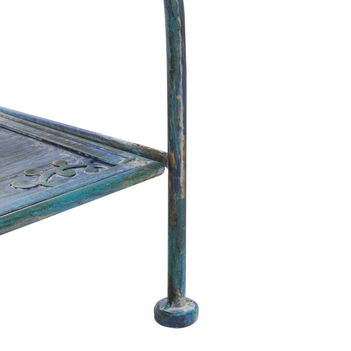 Tyrique 4 Tier Shelf Unit - Mossy Blue - Safavieh - Image 4