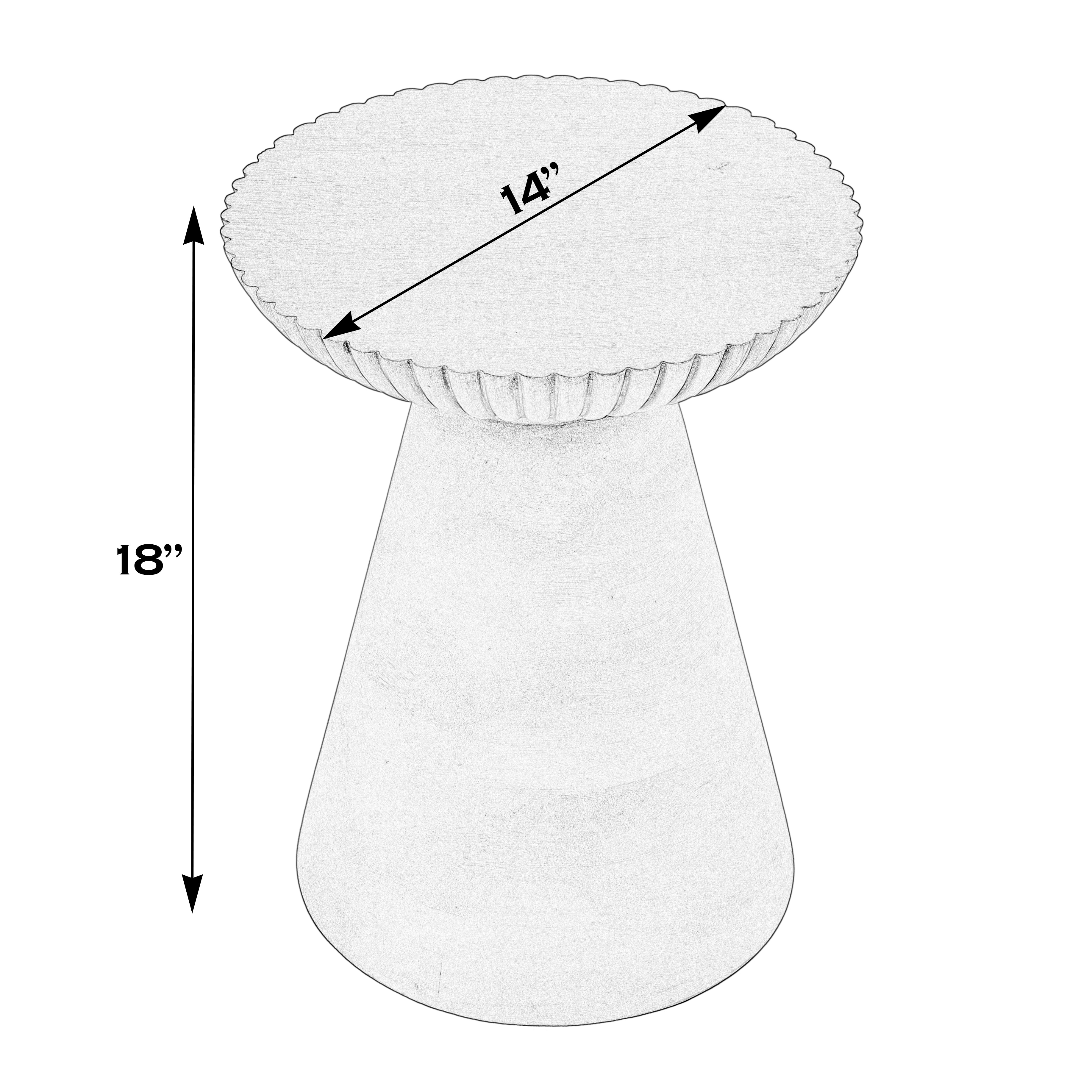 Kofi Brown Side Table - Image 1