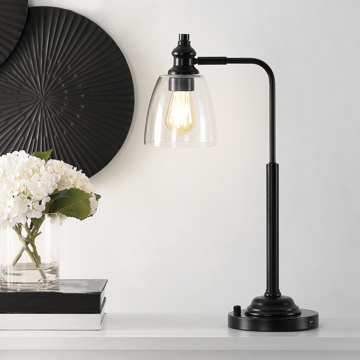 Rino 23" Table Lamp - Black - Safavieh - Image 2