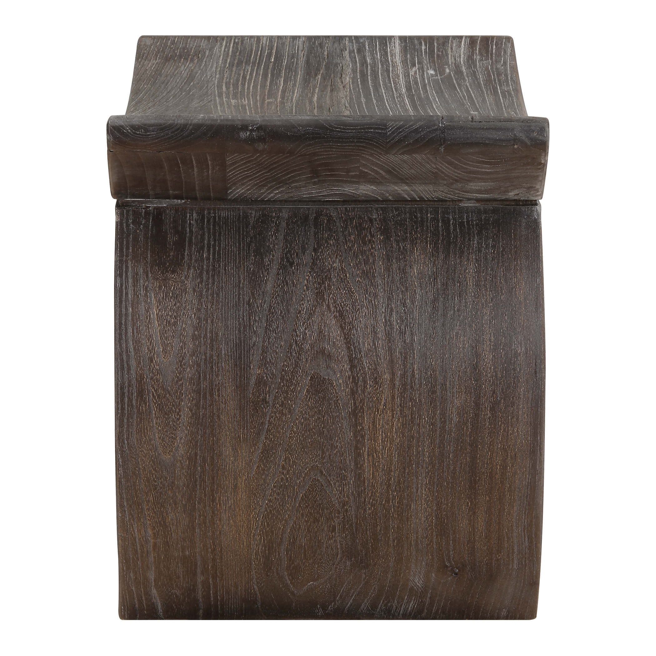 Connor Walnut Accent Stool - Image 3