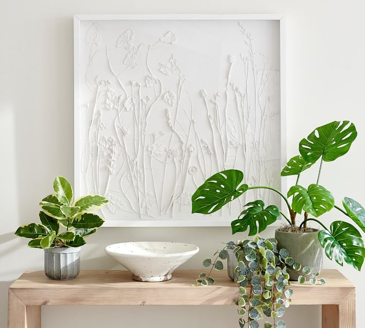 Faux Potted Houseplant,Small,Monstera - Image 5