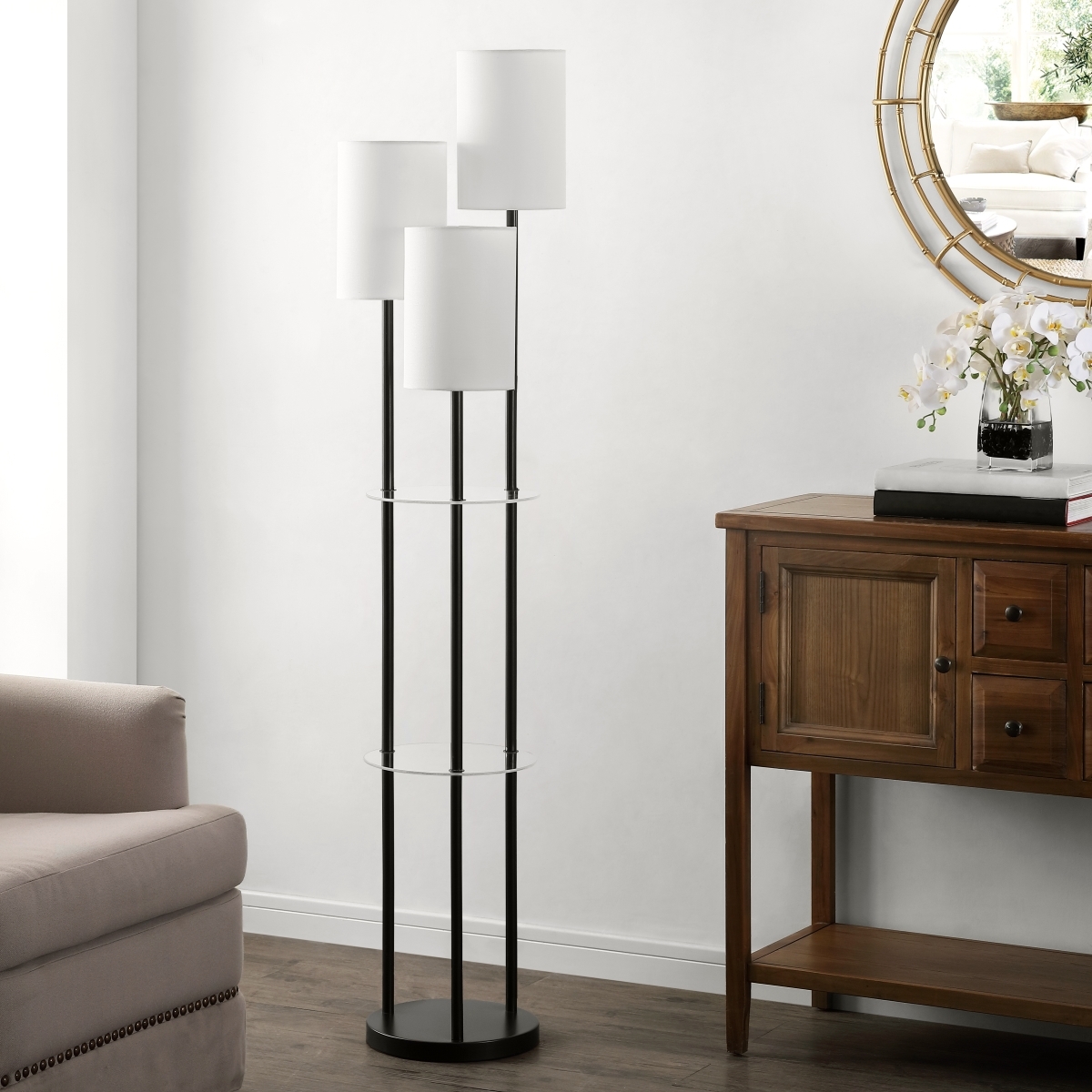 Soren 62.5" Floor Lamp - Black - Image 1