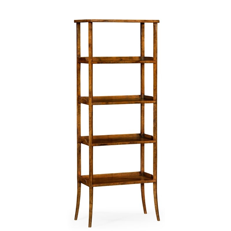 Jonathan Charles Fine Furniture Casually Country 80"" H x 30.5"" W Solid Wood Etagere Bookcase - Image 0