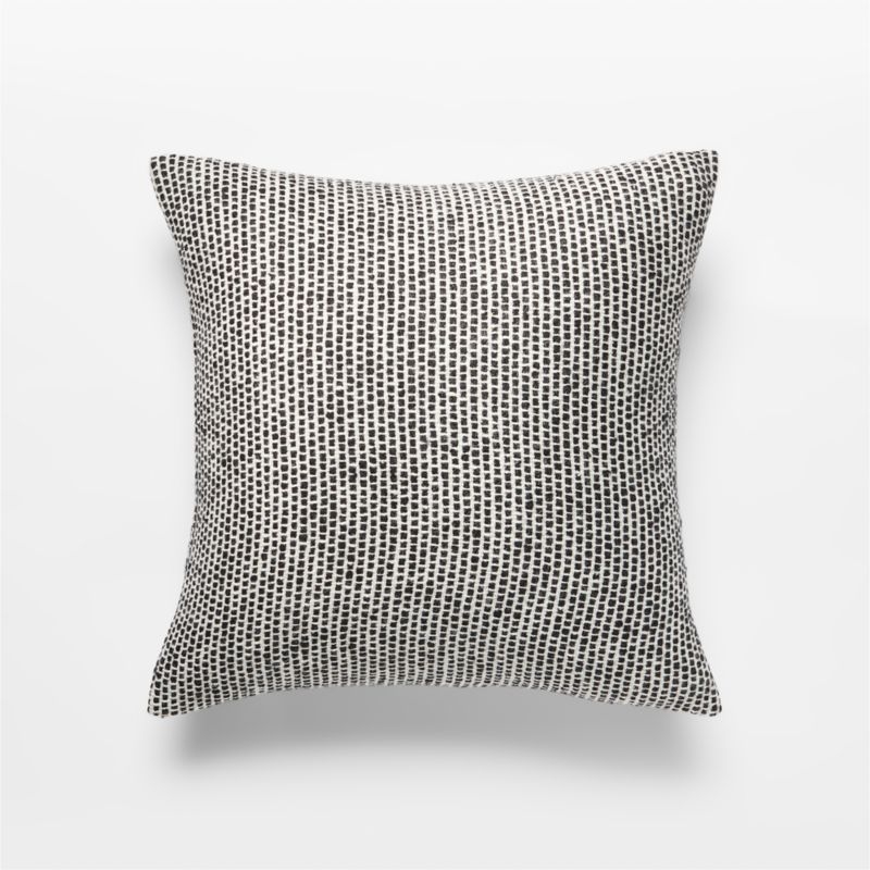 16" Tweed Emphasize Wool Pillow with Down-Alternative Insert - Image 3