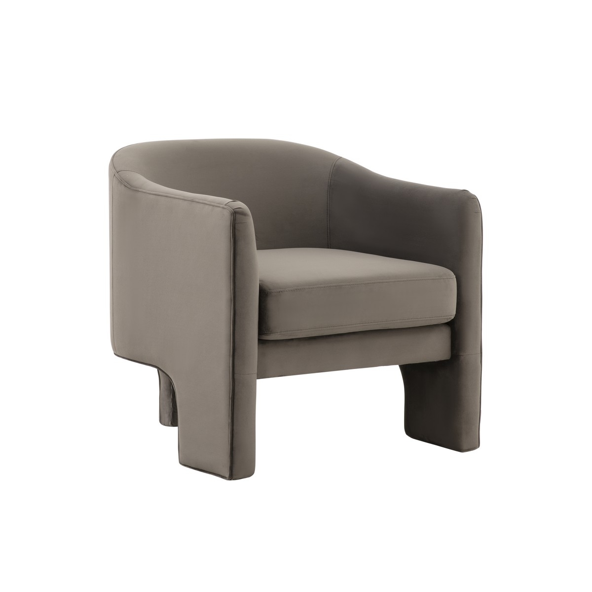 Londyn Upholstered Accent Chair - Dark Brown - Image 3