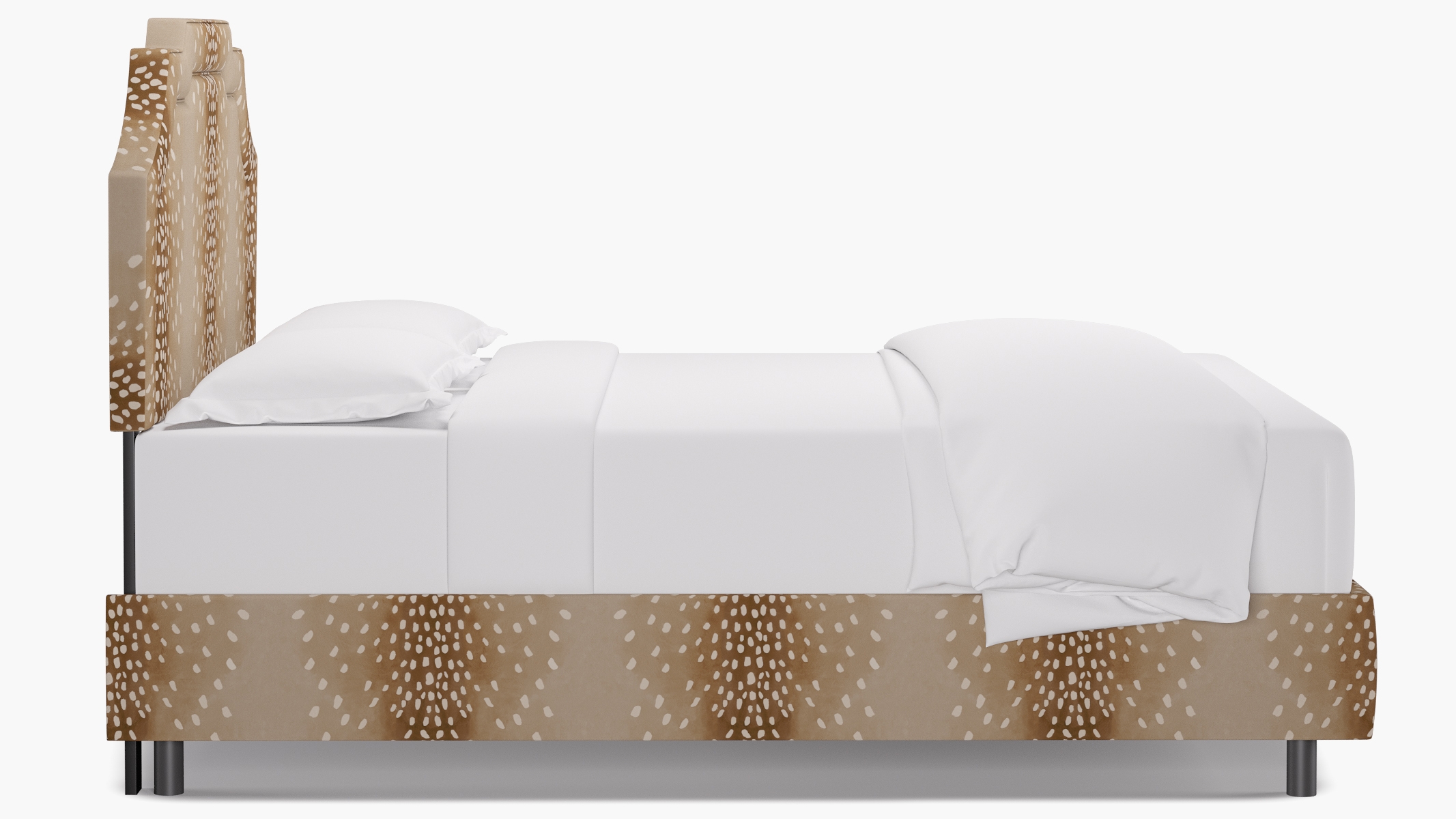 Art Deco Bed, Fawn, Queen - Image 2