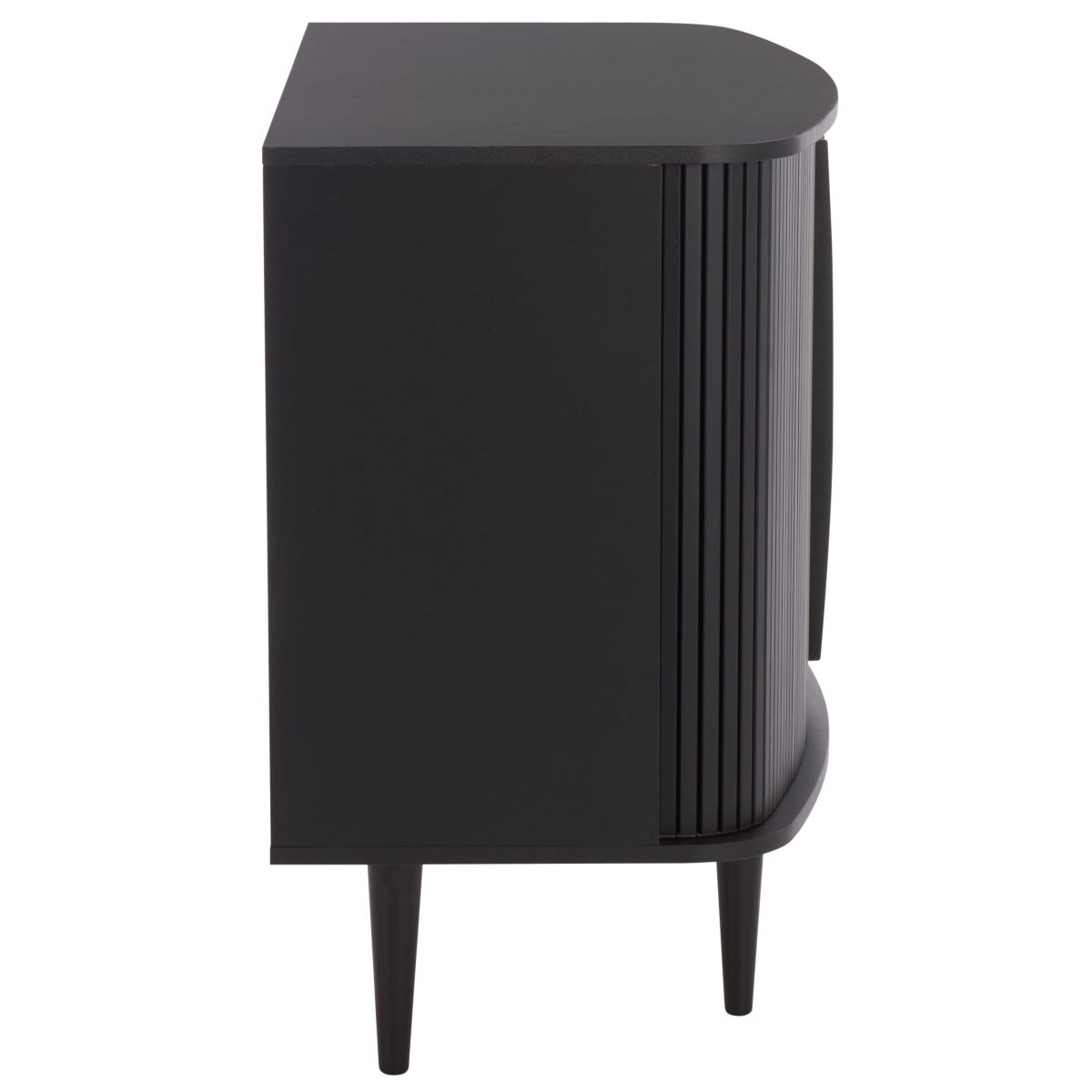 Sabby Tambour Door Compact Sideboard - Black - Image 6