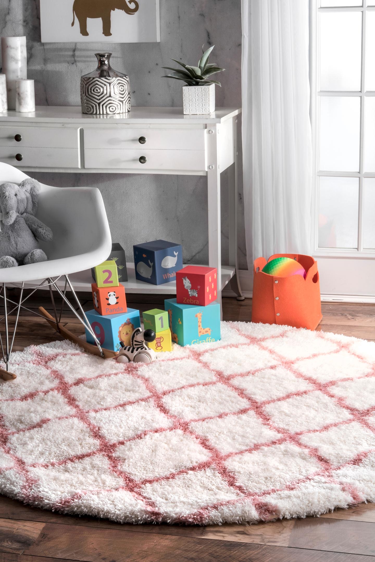 Nelda Trellis Kids Shag Area Rug - Image 4