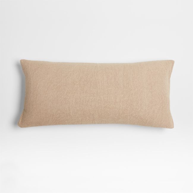 Earl Arnold Cotton 36x16 Frothy Beige Throw Pillow Cover by Jake Arnold - Image 0