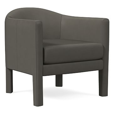 Isabella Fully Upholstered Chair, Vegan Leather, Molasses - Image 2