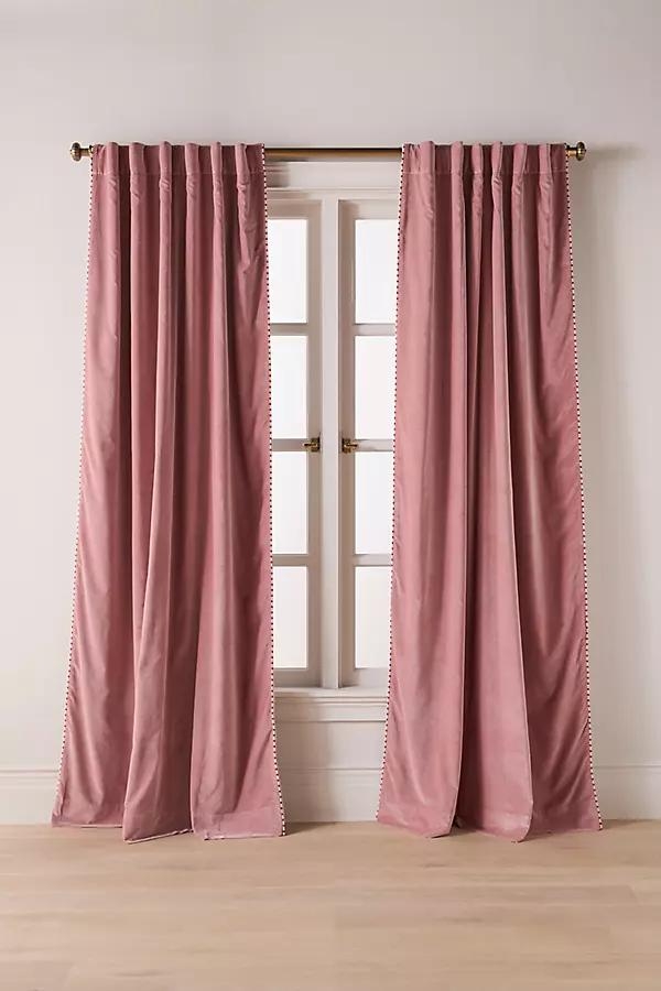 Milo Velvet Blackout Piped Curtain - Image 0