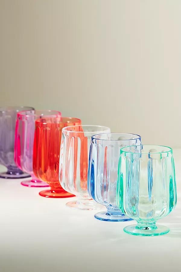 Lucia Acrylic Goblet Wine Glasses, Set of 6 - Image 0