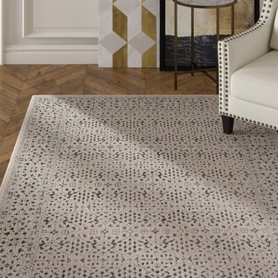Inaayah Floral Gray/Charcoal Area Rug - Image 0