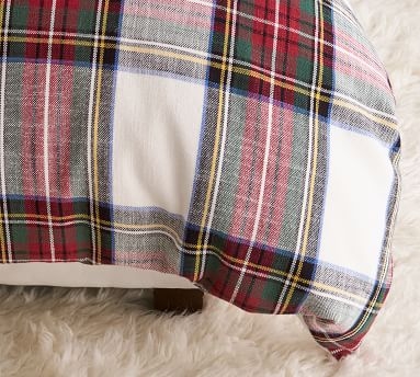 Stewart Plaid Cotton Duvet Cover, Full/Queen - Image 1