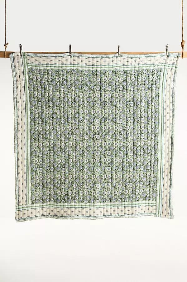 Khira Cotton Floral Printed Quilt - Image 0