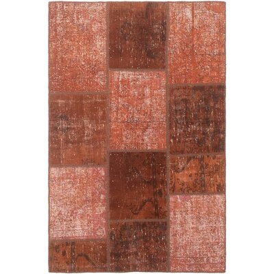One-of-a-Kind Wrightsville Hand-Knotted 1980s Brown 4' x 6'1" Wool Area Rug - Image 0
