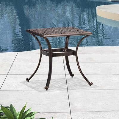 Hassen Aluminum Side Table - Image 0