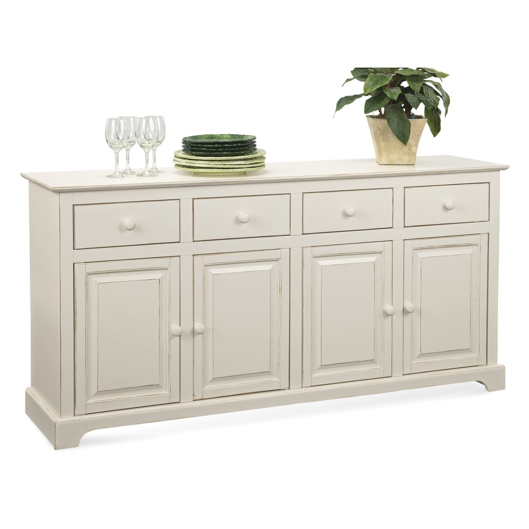 Braxton Culler Hues 70"" Wide 4 Drawer Rubber Wood Sideboard - Image 0