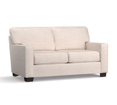 Buchanan Roll Arm Upholstered Sofa 87", Polyester Wrapped Cushions, Performance Heathered Basketweave Navy - Image 3
