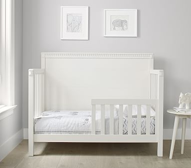 Rory 4-in-1 Toddler Bed Conversion Kit, Montauk White, In-Home Delivery - Image 1