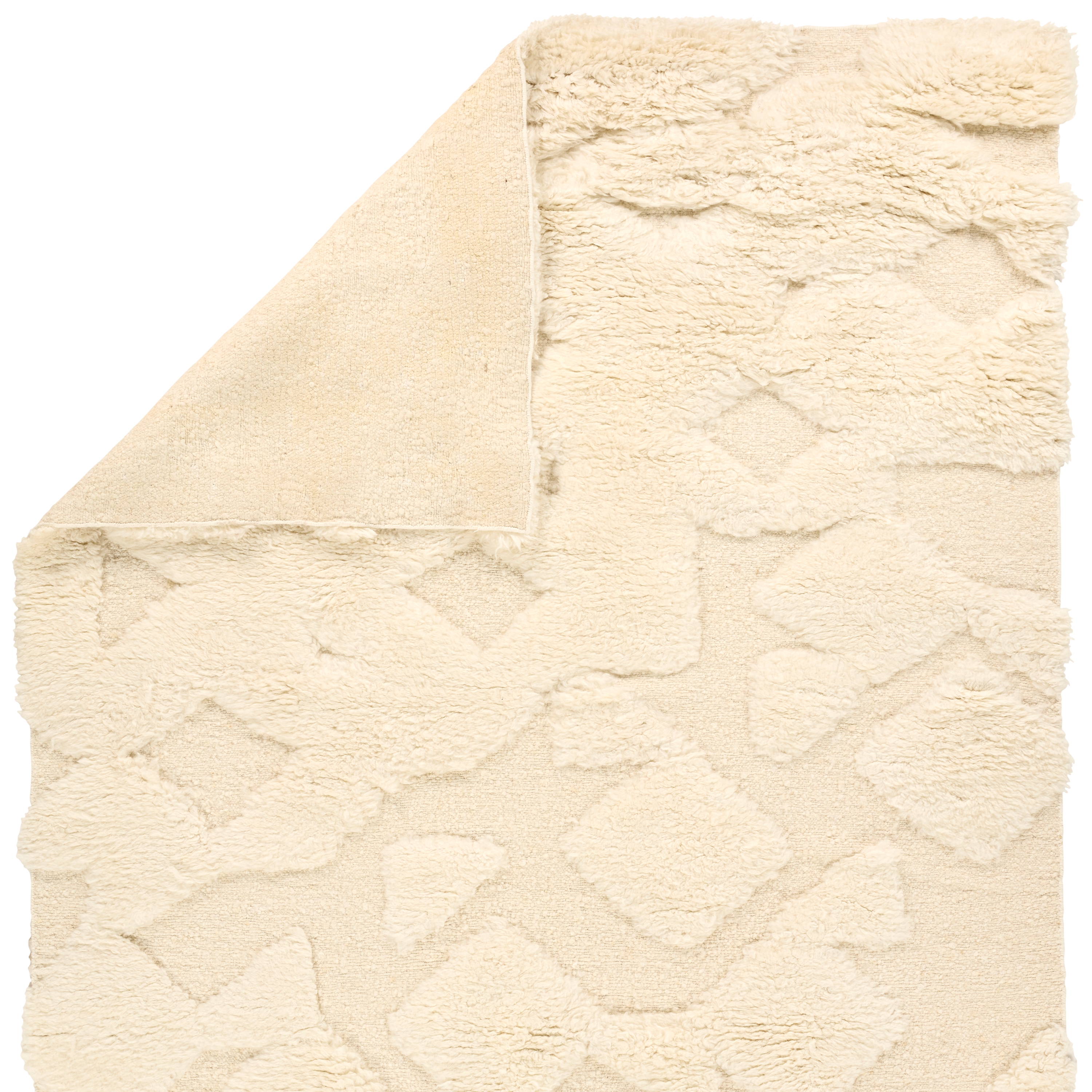 Michael Habachy By Giza GAM01 Handmade Geometric White Area Rug (8'x10') - Image 2