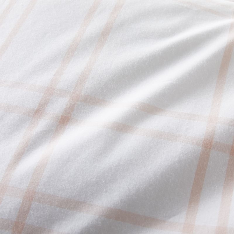 Stax Elegant Pink Yarn-Dyed Organic Cotton Kids Full/Queen Duvet Cover - Image 4