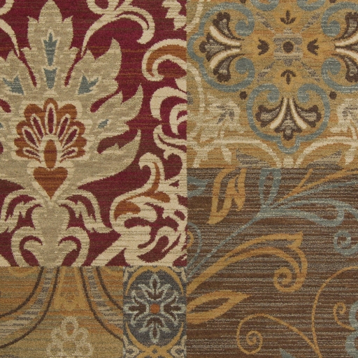 Arabesque Brown Indoor 8'10" x 12'10" Machine Woven Rug - Image 0