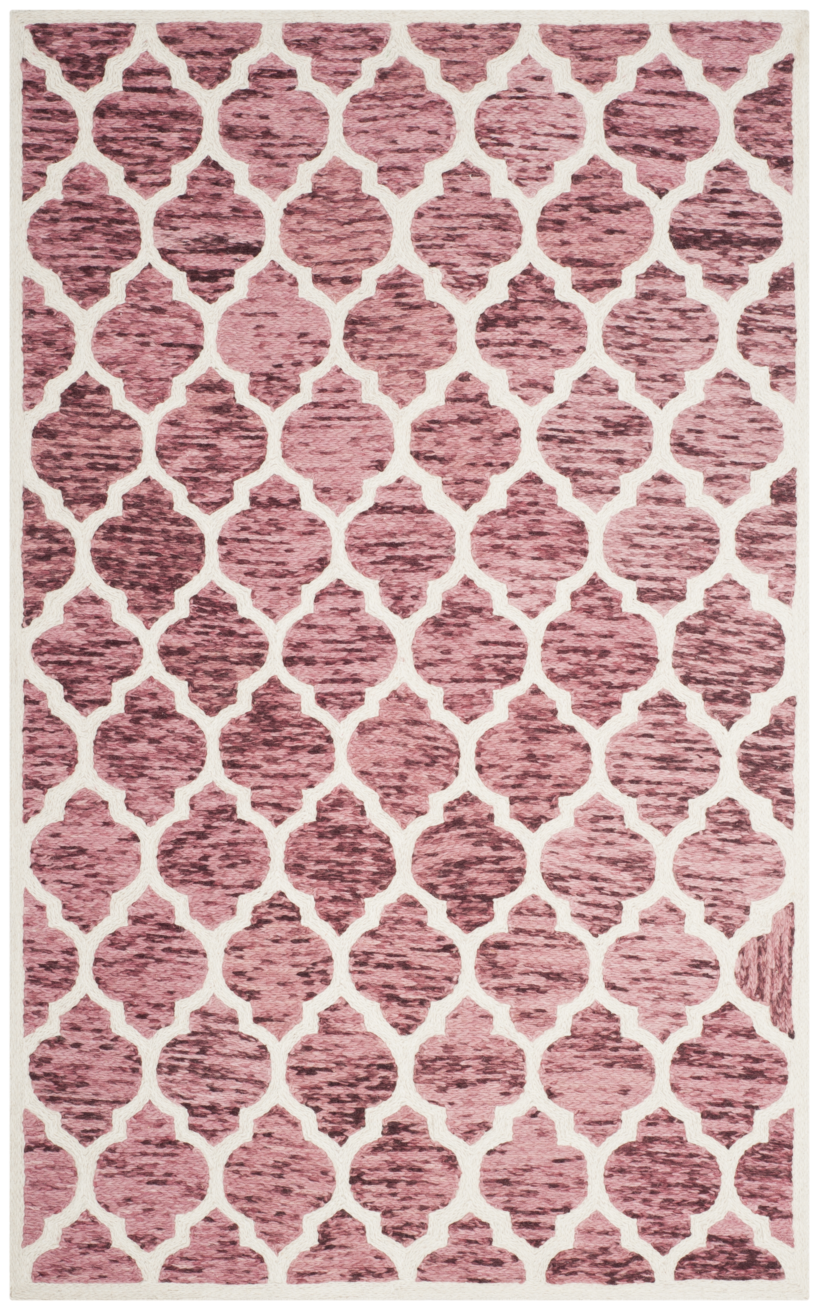 Arlo Home Hand Loomed Area Rug, HIM121B, Red/Ivory,  4' X 6' - Image 0