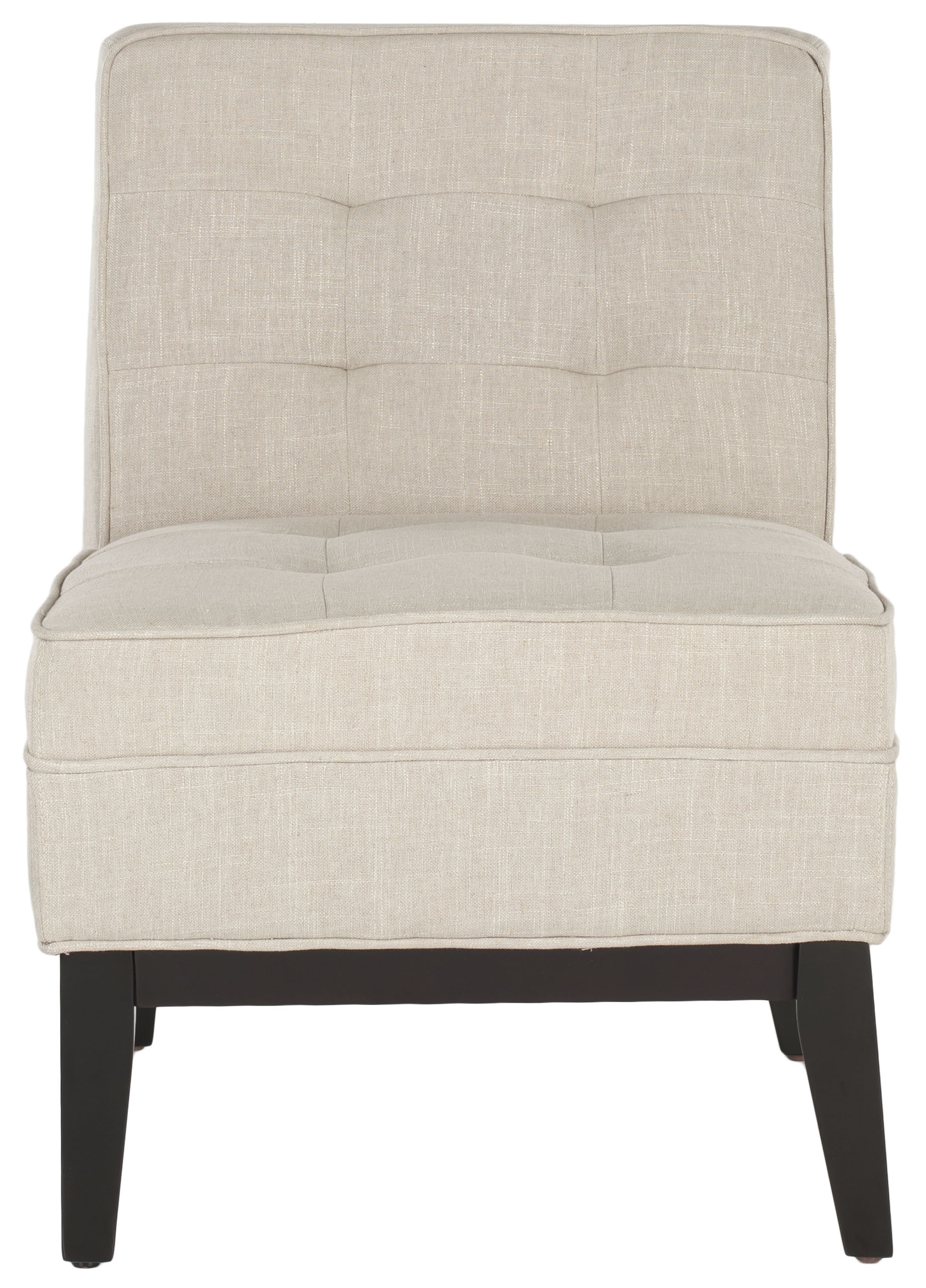Angel Tufted Armless Club Chair - Off White - Arlo Home - Image 0