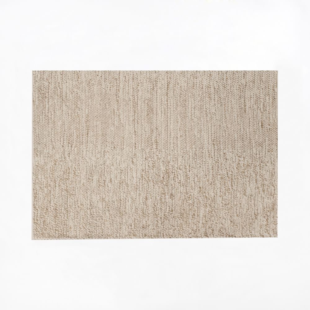 Mini Pebble Jute Wool Rug, 2x3, Natural/Alabaster - Image 0